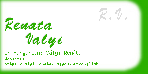 renata valyi business card
