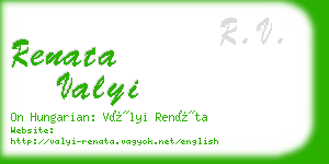 renata valyi business card